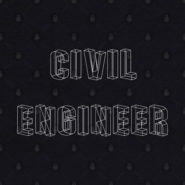 Civil engineer, simple, minimal design by Project Charlie